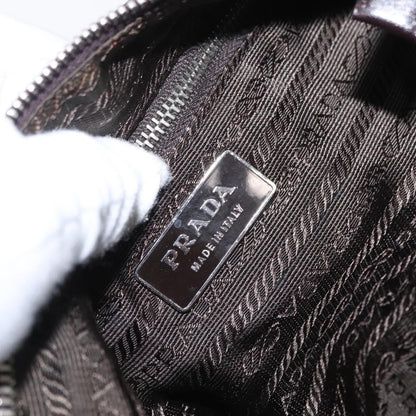 Prada PRADA Shoulder Bag Nylon Khaki Silver Authentic 169376