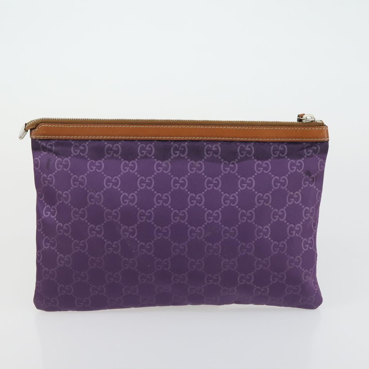 Gucci GUCCI GG Supreme Web Sherry Line Bag PVC Nylon 4 Set Beige Navy Authentic mr1719