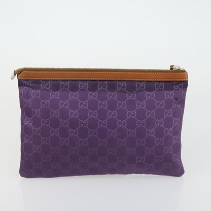 Gucci GUCCI GG Supreme Web Sherry Line Bag PVC Nylon 4 Set Beige Navy Authentic mr1719