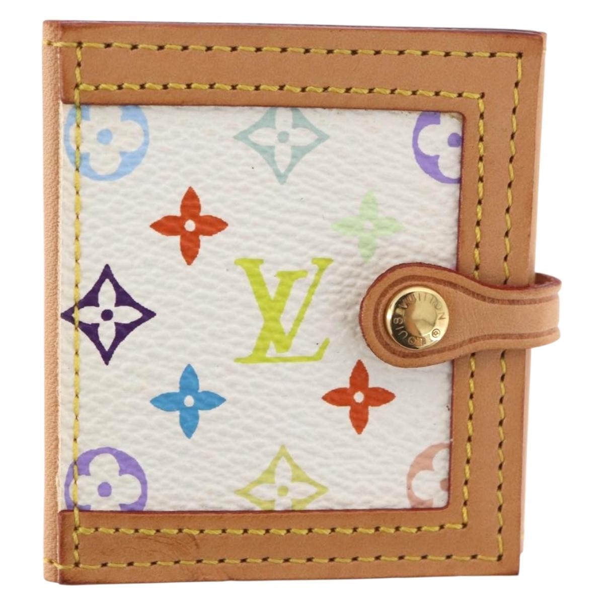 Louis Vuitton LOUIS VUITTON Multicolor Porto Photo 4 Vole Photo Case White M58005 Authentic BAZ610V Bag