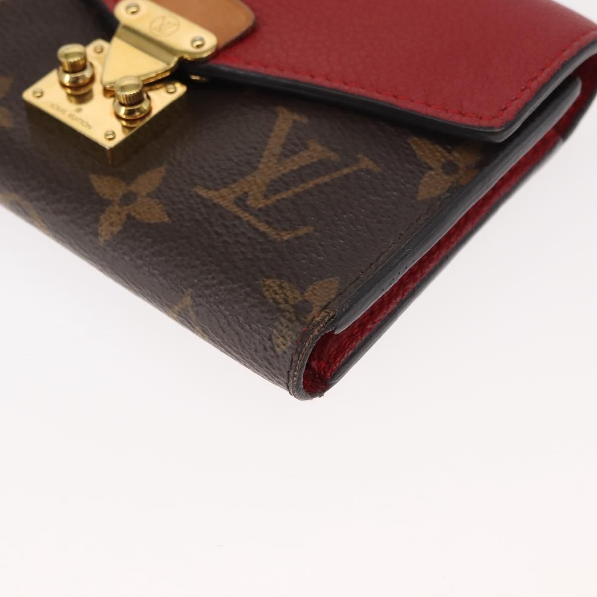 Louis Vuitton LOUIS VUITTON Monogram Noir Portefeuille Purse Compact Wallet M67478 Authentic fm4941