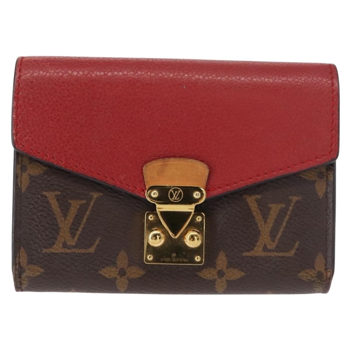 Louis Vuitton LOUIS VUITTON Monogram Noir Portefeuille Purse Compact Wallet M67478 Authentic fm4941