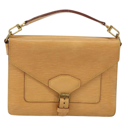 Louis Vuitton LOUIS VUITTON Epi Biface Hand Bag 2way Beige LV Authentic bs30897