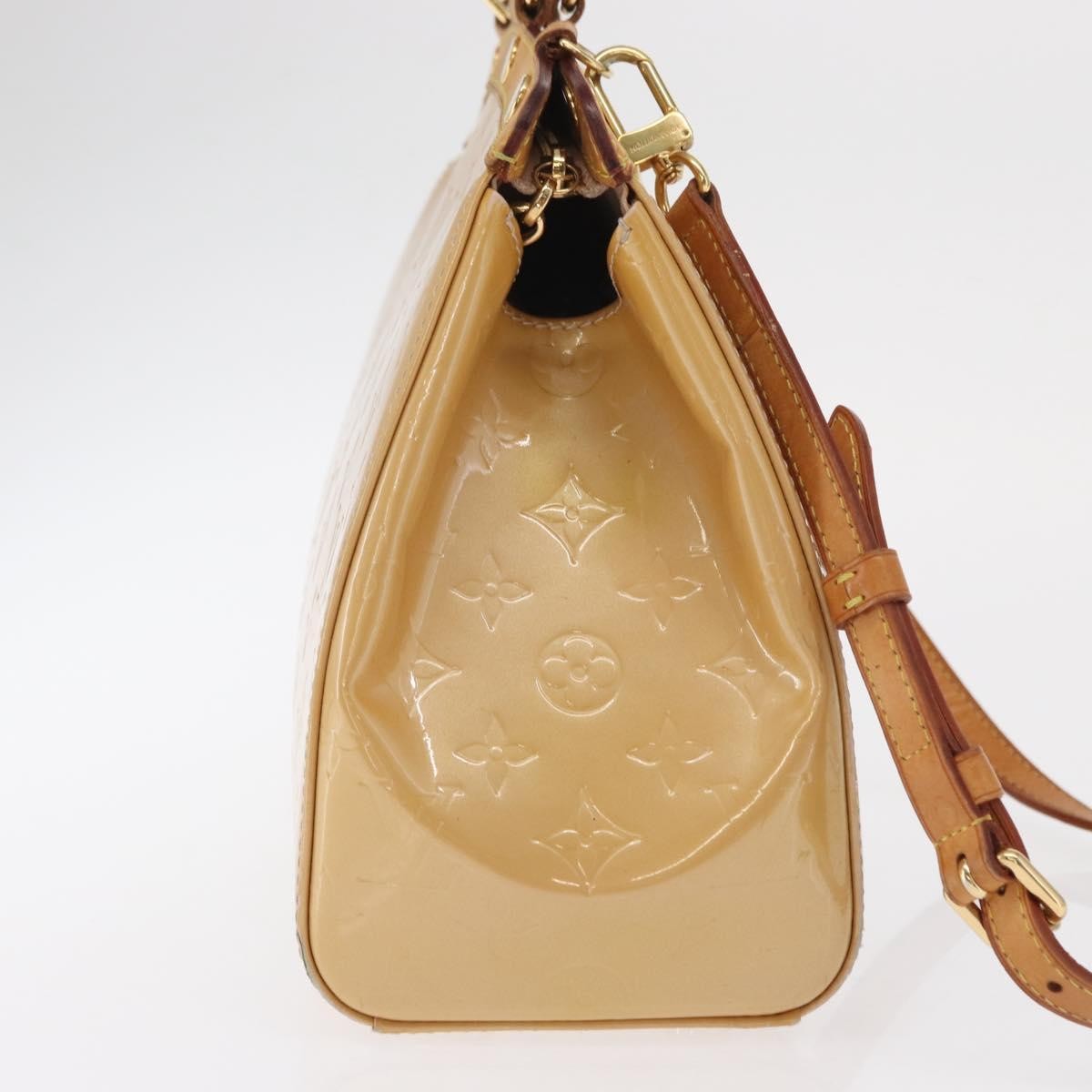 Louis Vuitton LOUIS VUITTON Monogram Vernis Blair MM Hand Bag Rose Velur M91588 Authentic BA10196