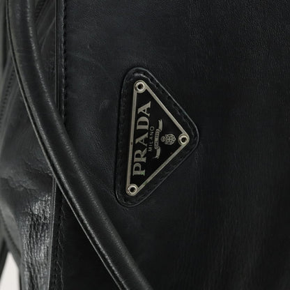 Prada PRADA Tote Bag Leather Black Authentic 165044
