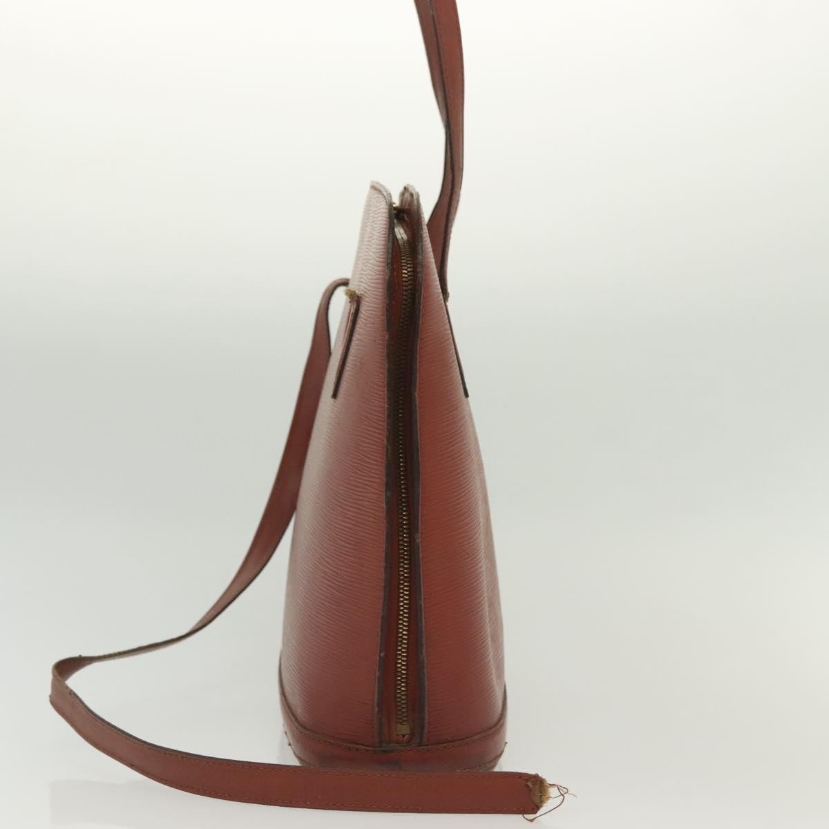 Louis Vuitton LOUIS VUITTON Epi Lussac Shoulder Bag Brown M52283 LV Authentic 136432