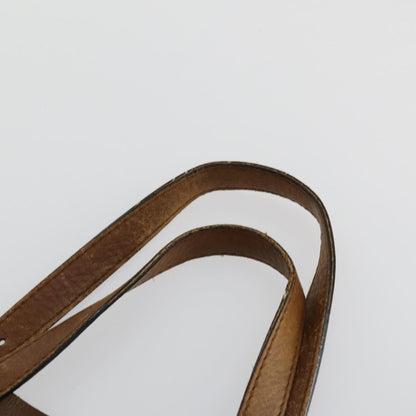 Gucci GUCCI Tote Bag Leather Brown Silver Authentic 160133