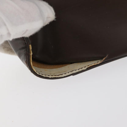 Gucci GUCCI Hand Bag Patent leather Brown Authentic ar13416