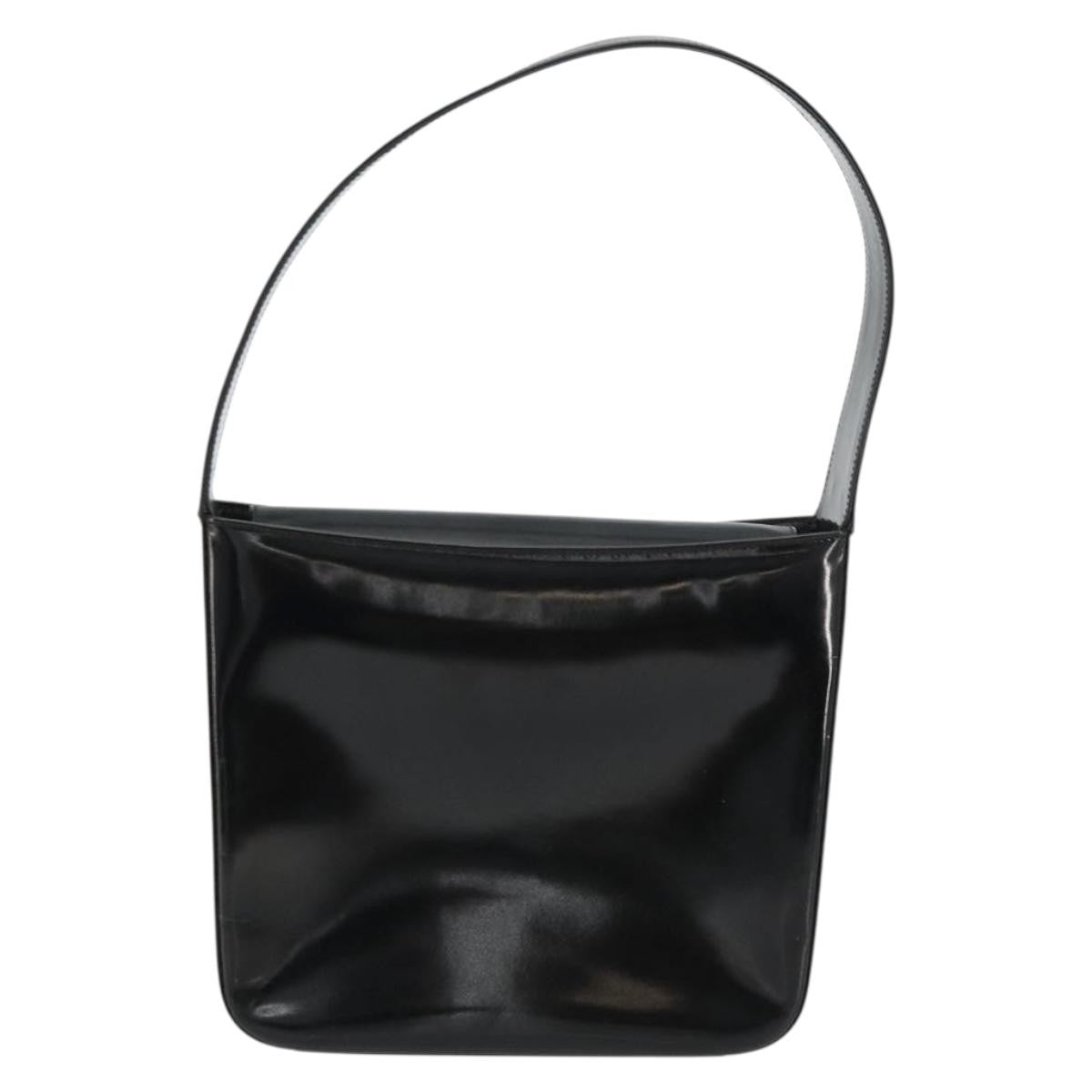 Gucci GUCCI Soho Shoulder Bag Patent leather Black Silver Authentic 179948
