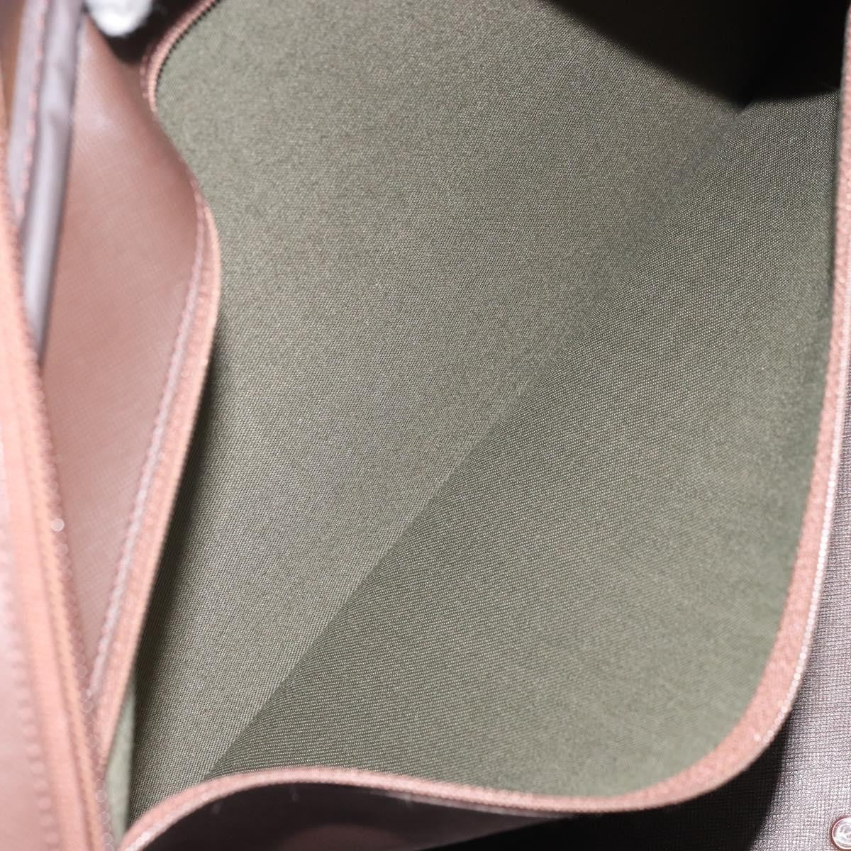 Burberrys Burberrys Nova Check Boston Bag Canvas Beige Gold Authentic ep13303