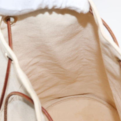 Hermès Hermès HERMES Porochon Mimir GM Shoulder Bag Canvas White Gold Authentic ka758