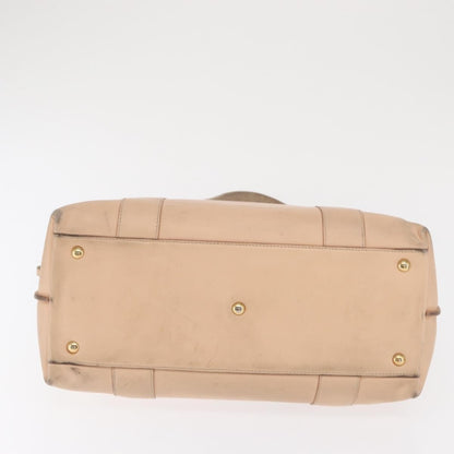 Salvatore Ferragamo Salvatore Ferragamo Gancini Shoulder Bag Leather Pink Gold Authentic 171552