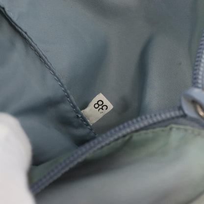 Prada PRADA Accessory Pouch Nylon Light Blue Silver Authentic 170583 Bag