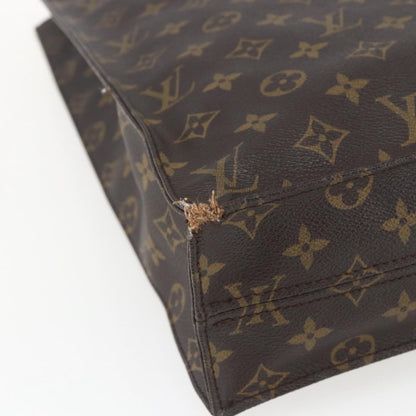 Louis Vuitton LOUIS VUITTON Monogram Sac Plat Hand Bag M51140 LV Authentic 162736