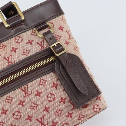 Louis Vuitton LOUIS VUITTON Monogram Mini Lucille PM Hand Bag Red M92678 LV Authentic BA9329