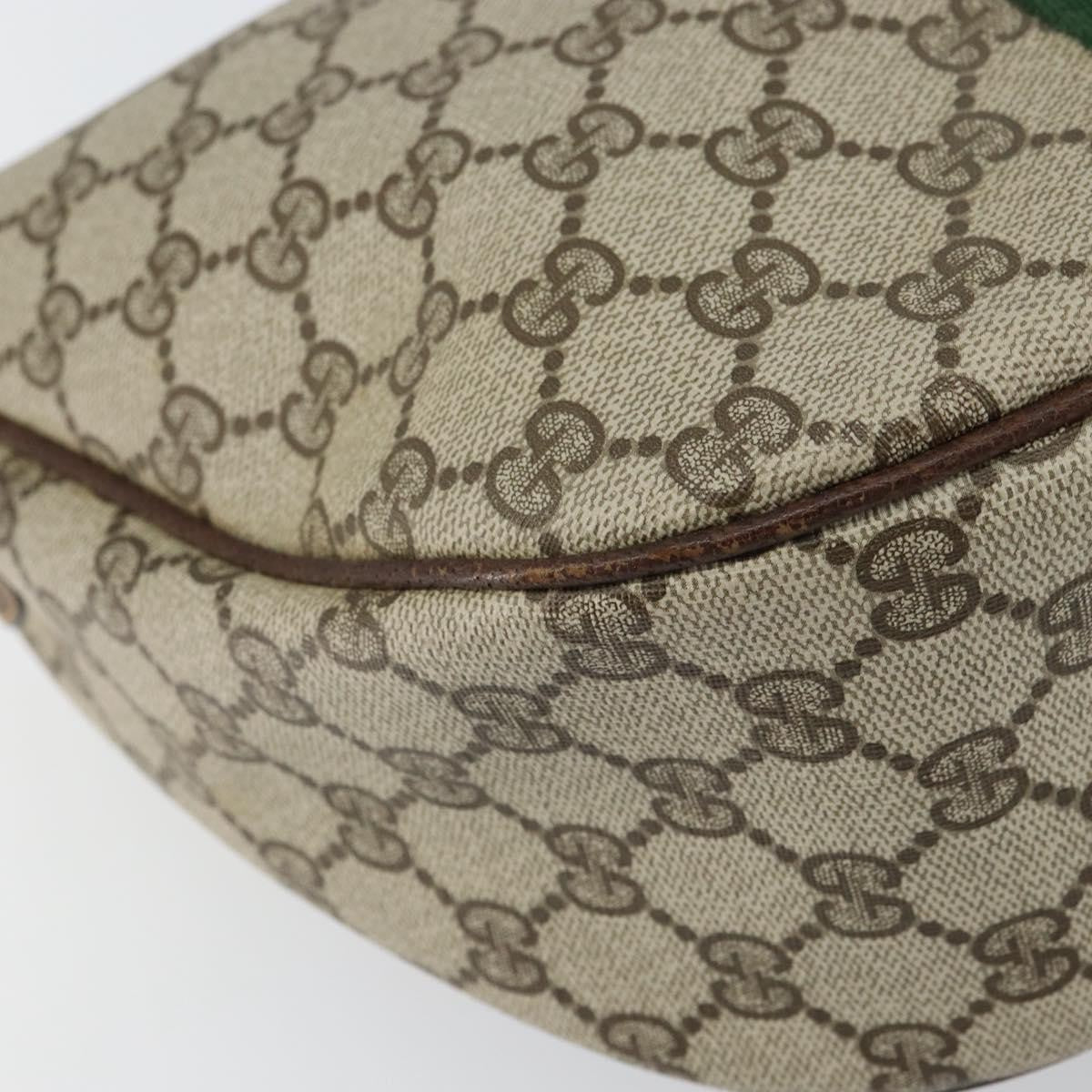 Gucci GUCCI GG Supreme Web Sherry Line Shoulder Bag PVC Beige 001 3840 5 Authentic 156832