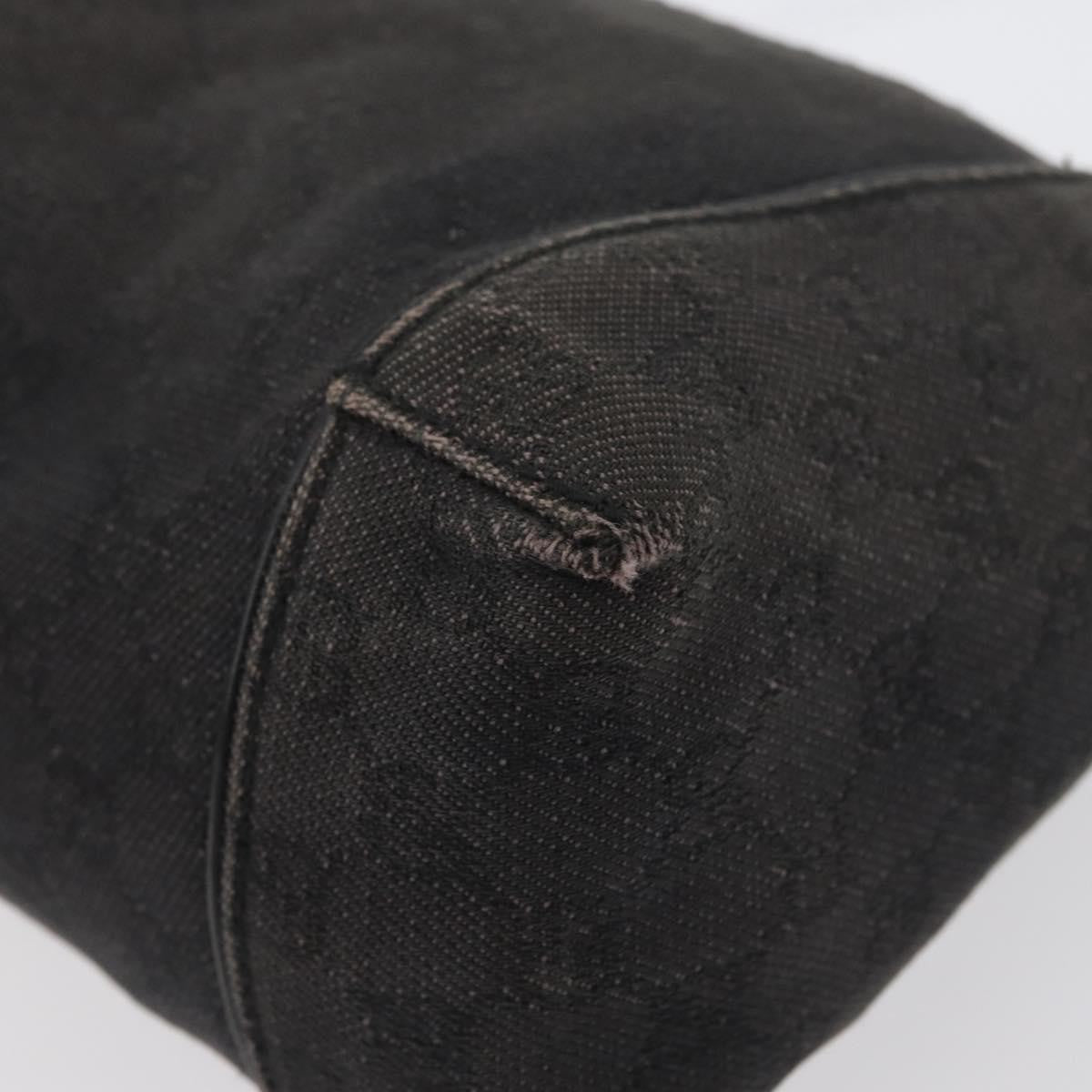 Gucci GUCCI GG Canvas Shoulder Bag Black 101333 Authentic 173490