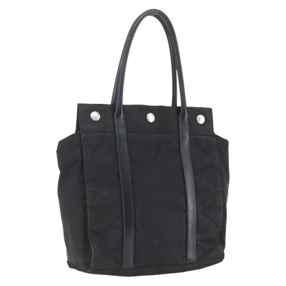 Prada PRADA Hand Bag Nylon Black Silver Authentic 153784