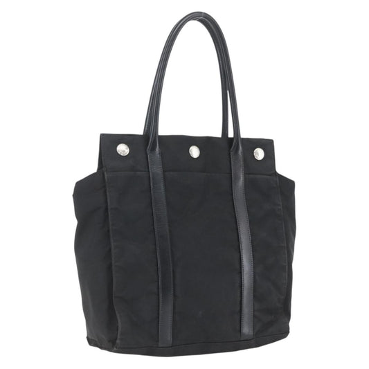 Prada PRADA Hand Bag Nylon Black Silver Authentic 153784