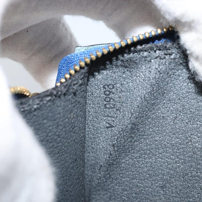 Louis Vuitton LOUIS VUITTON Epi Pochette Accessoires Pouch Blue M52985 LV Authentic BA11656 Bag