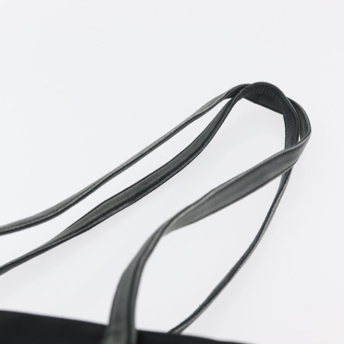 Prada PRADA Tote Bag Nylon Black Silver Authentic 175704