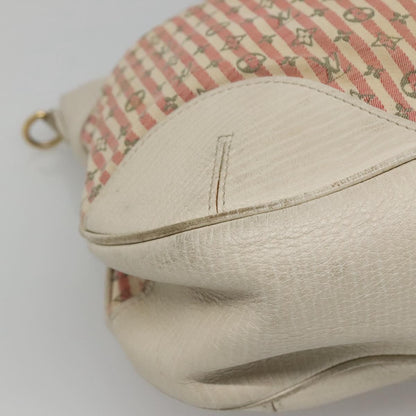 Louis Vuitton LOUIS VUITTON Mini Lin Marina GM Hand Bag Croisette 2way Pink M95493 Authentic EC192