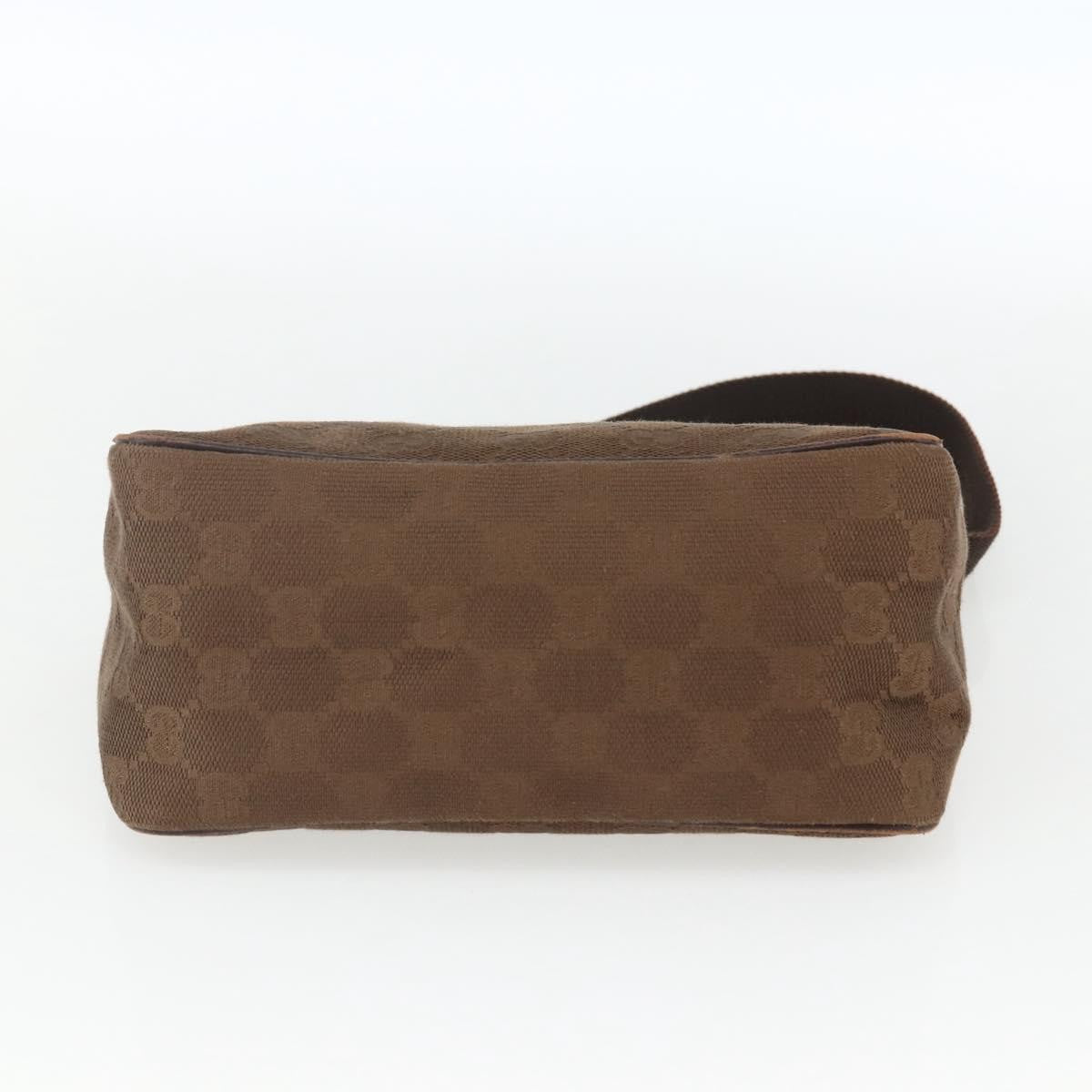 Gucci GUCCI GG Canvas Shoulder Bag Brown Gold 106644 Authentic 164050