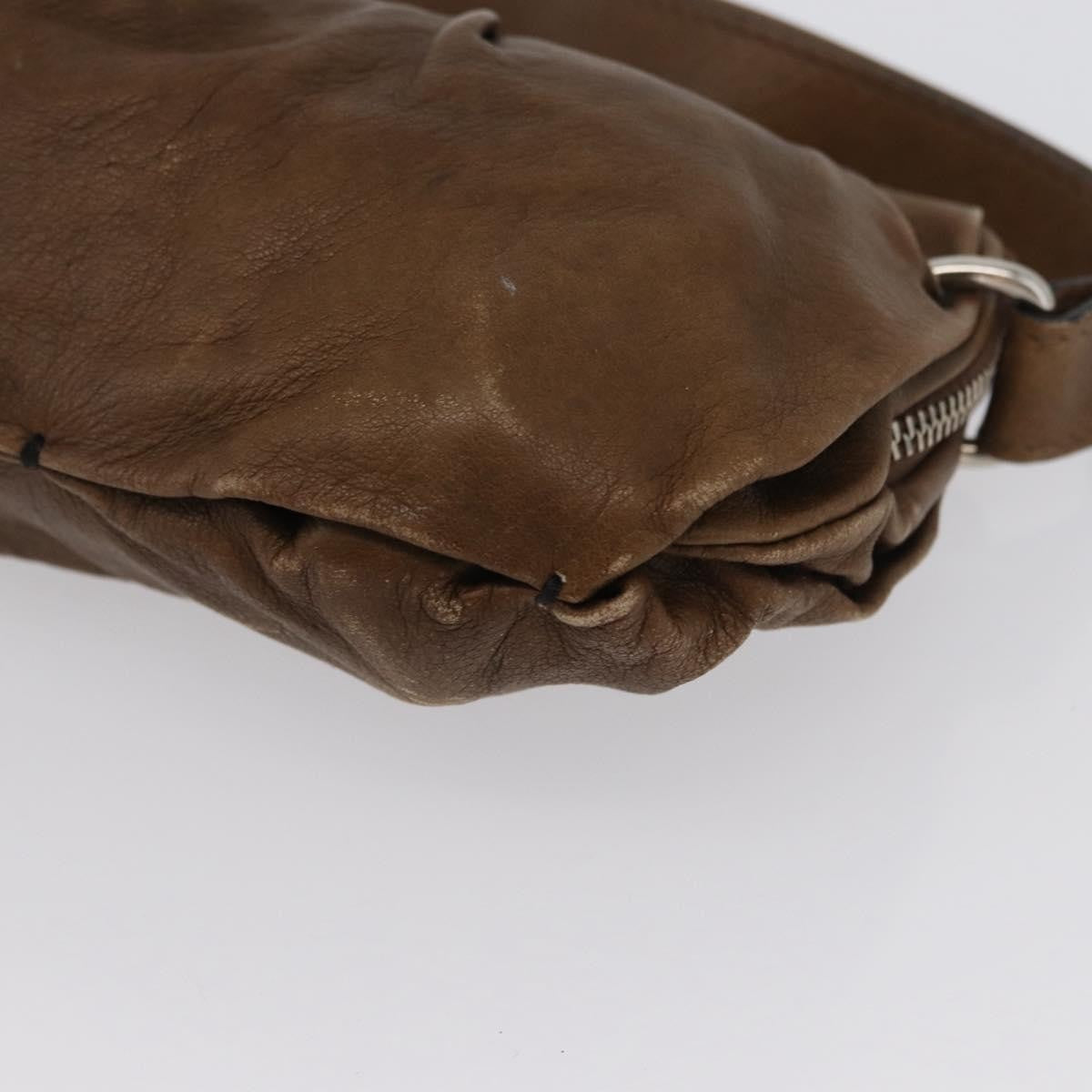 Chloé Chloé Chloe Shoulder Bag Leather Brown Silver Authentic 172747