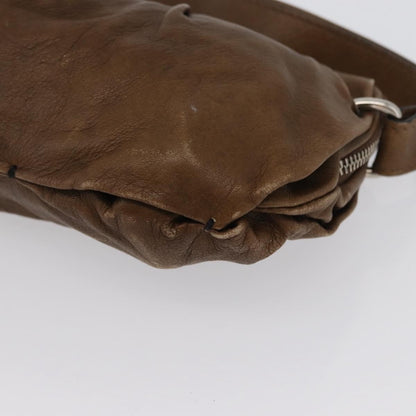 Chloé Chloé Chloe Shoulder Bag Leather Brown Silver Authentic 172747