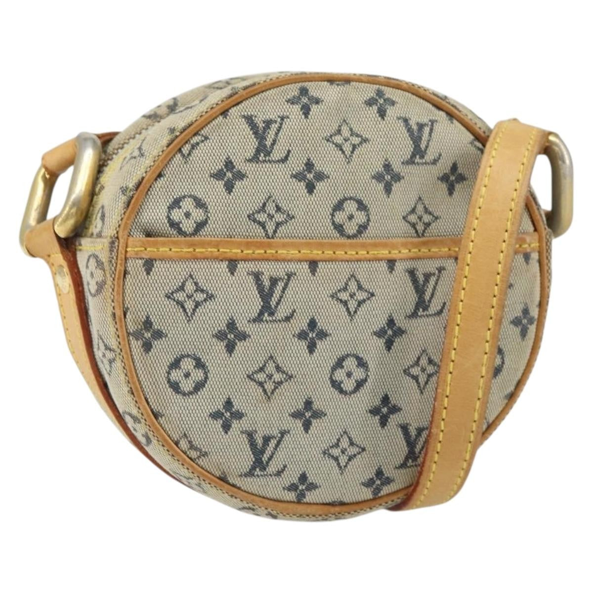 Louis Vuitton LOUIS VUITTON Monogram Mini Jeanne PM Shoulder Bag Blue M92001 LV Authentic 164196