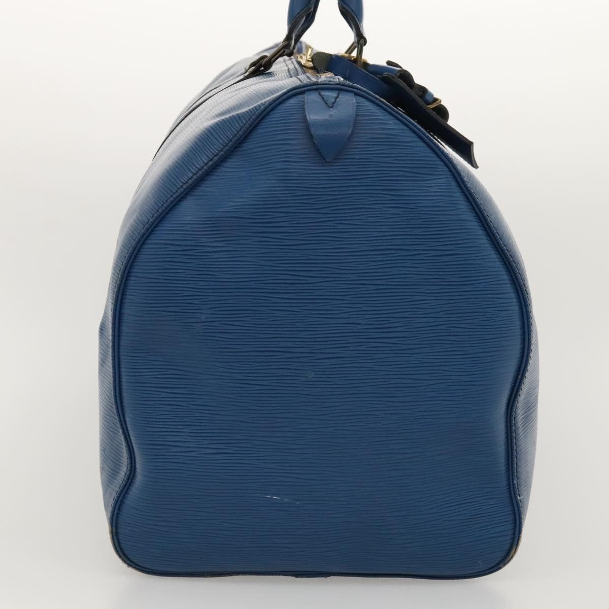 Louis Vuitton LOUIS VUITTON Epi Keepall 55 Boston Bag Toledo Blue M42955 LV Authentic EC290