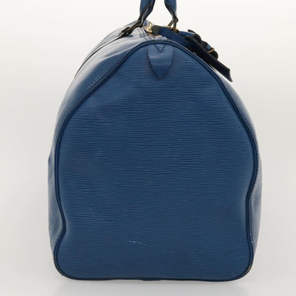 Louis Vuitton LOUIS VUITTON Epi Keepall 55 Boston Bag Toledo Blue M42955 LV Authentic EC290