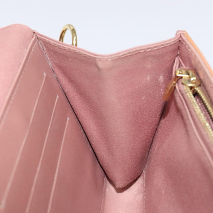Louis Vuitton LOUIS VUITTON Vernis Rossmore MM Shoulder Bag Rose Velours M91589 LV Authentic 127784