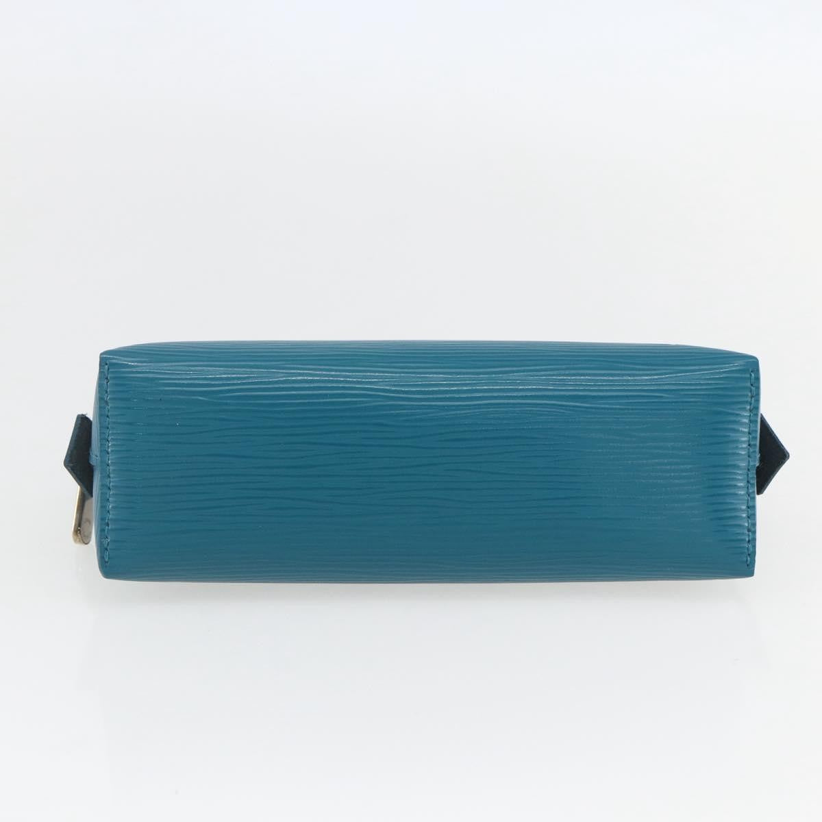 Louis Vuitton LOUIS VUITTON Epi Pochette Cosmetic Cosmetic Pouch Cyan LV Authentic 158918V Bag