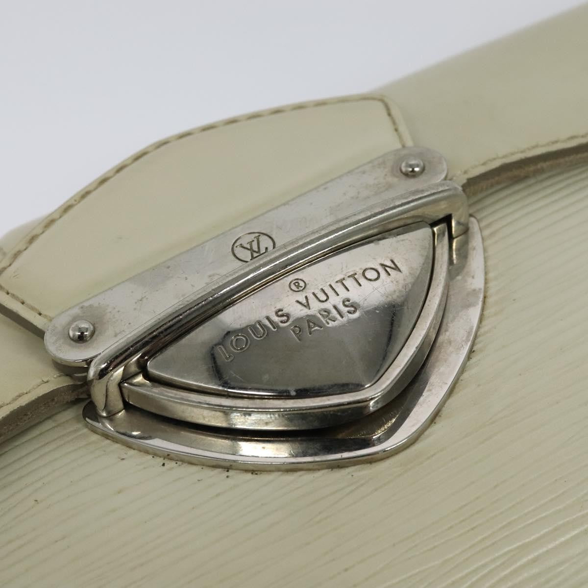 Louis Vuitton LOUIS VUITTON Epi Pochette Montaigne Bag White Yvoire M5929J LV Authentic ep9537