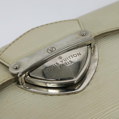 Louis Vuitton LOUIS VUITTON Epi Pochette Montaigne Bag White Yvoire M5929J LV Authentic ep9537