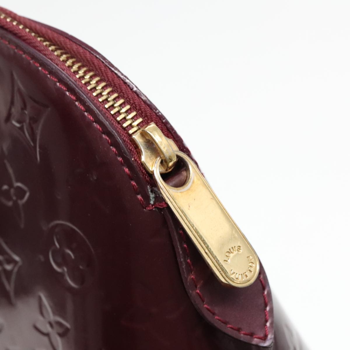 Louis Vuitton LOUIS VUITTON Monogram Vernis Avalon zip Hand Bag Amarante M91594 LV Authentic mr482