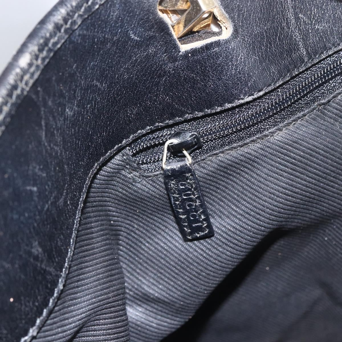 Gucci GUCCI GG Canvas Tote Bag Navy Gold 002 1097 3444 Authentic 158526