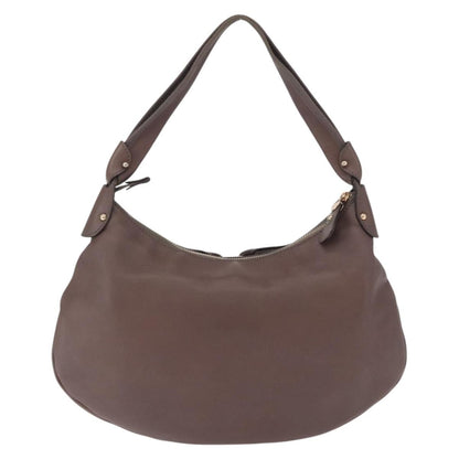Salvatore Ferragamo Salvatore Ferragamo Shoulder Bag Leather Brown Gold Authentic SW1941