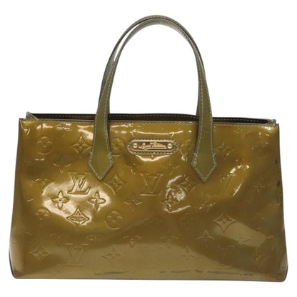 Louis Vuitton LOUIS VUITTON Monogram Vernis Wilshire PM Bag Gris Art Deco M91627 Authentic 129895