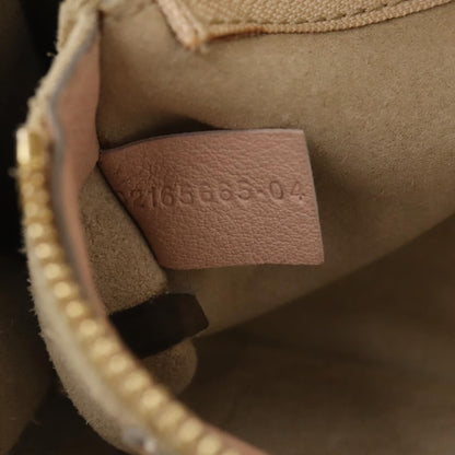 Chloé Chloé Chloe Hailey Hand Bag Leather 2way Pink Gold 02165665 Authentic YKZ911A