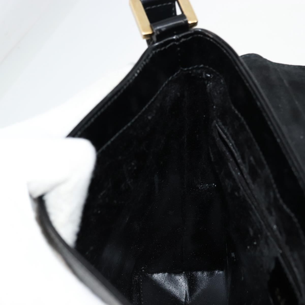 Gucci GUCCI Shoulder Bag Patent leather Black Gold 001 2113 1792 Authentic 149795