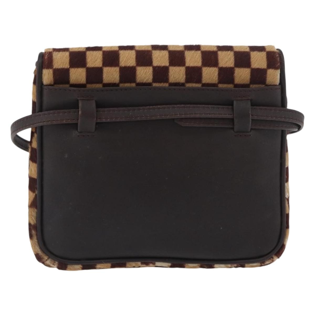 Louis Vuitton LOUIS VUITTON Damie sovage Gazelle Bag Harako leather Brown M92130 Authentic ka3269