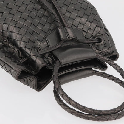 BOTTEGAVENETA BOTTEGAVENETA BOTTEGA VENETA INTRECCIATO Purse Hand Bag Leather Silver Gold Authentic 177803