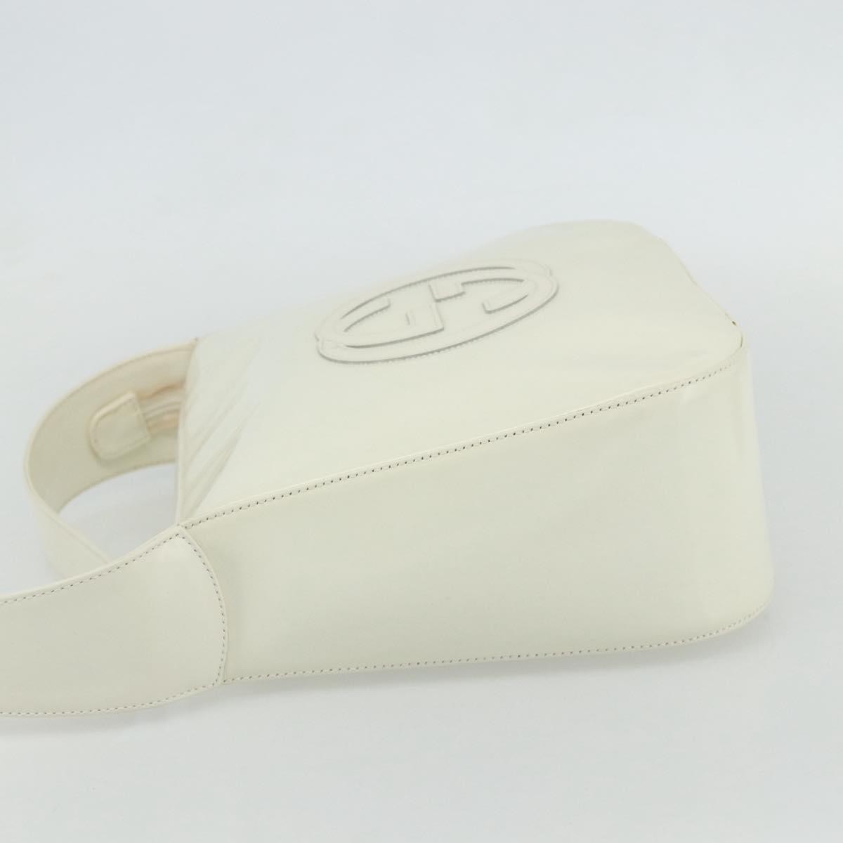 Gucci GUCCI Shoulder Bag Enamel White 001 1364 1703 Authentic ti3860
