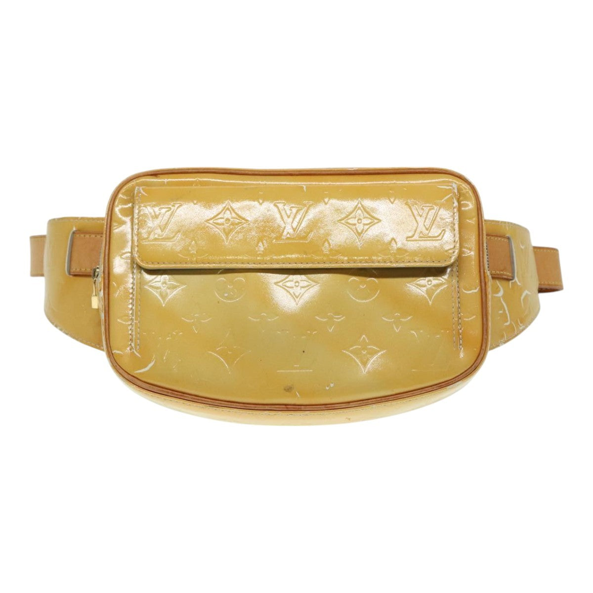 Louis Vuitton LOUIS VUITTON Monogram Vernis Fulton Waist bag Gris M91041 LV Authentic 93161