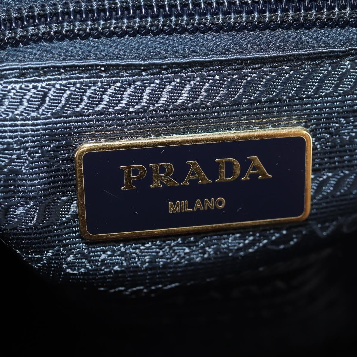 Prada PRADA Tote Bag Nylon 2way Red Navy gold Authentic 158700