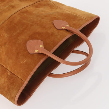 Gucci GUCCI Tote Bag Suede Brown Gold 002 58 0233 Authentic YKZ146