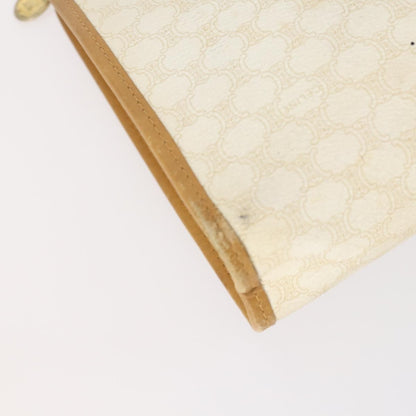 Celine CELINE Macadam Canvas Clutch Bag PVC Leather 2 Set Brown Beige Authentic 150205