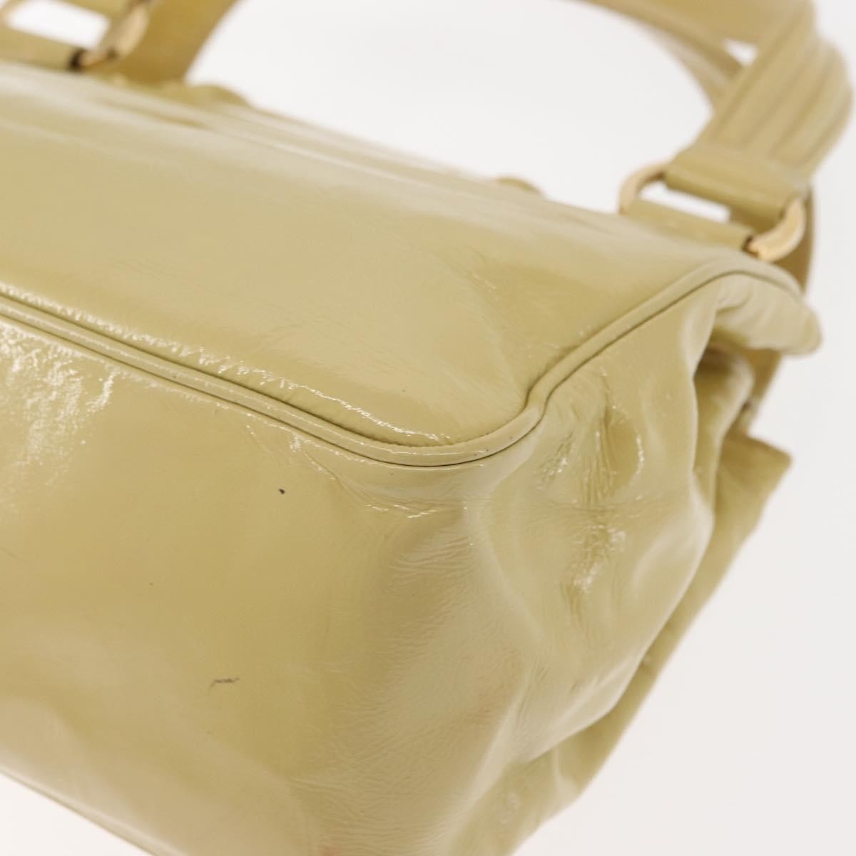 Louis Vuitton LOUIS VUITTON Cruise line Sac Bicolor Hand Bag Enamel Yellow M92547 Authentic bs29940